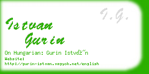 istvan gurin business card